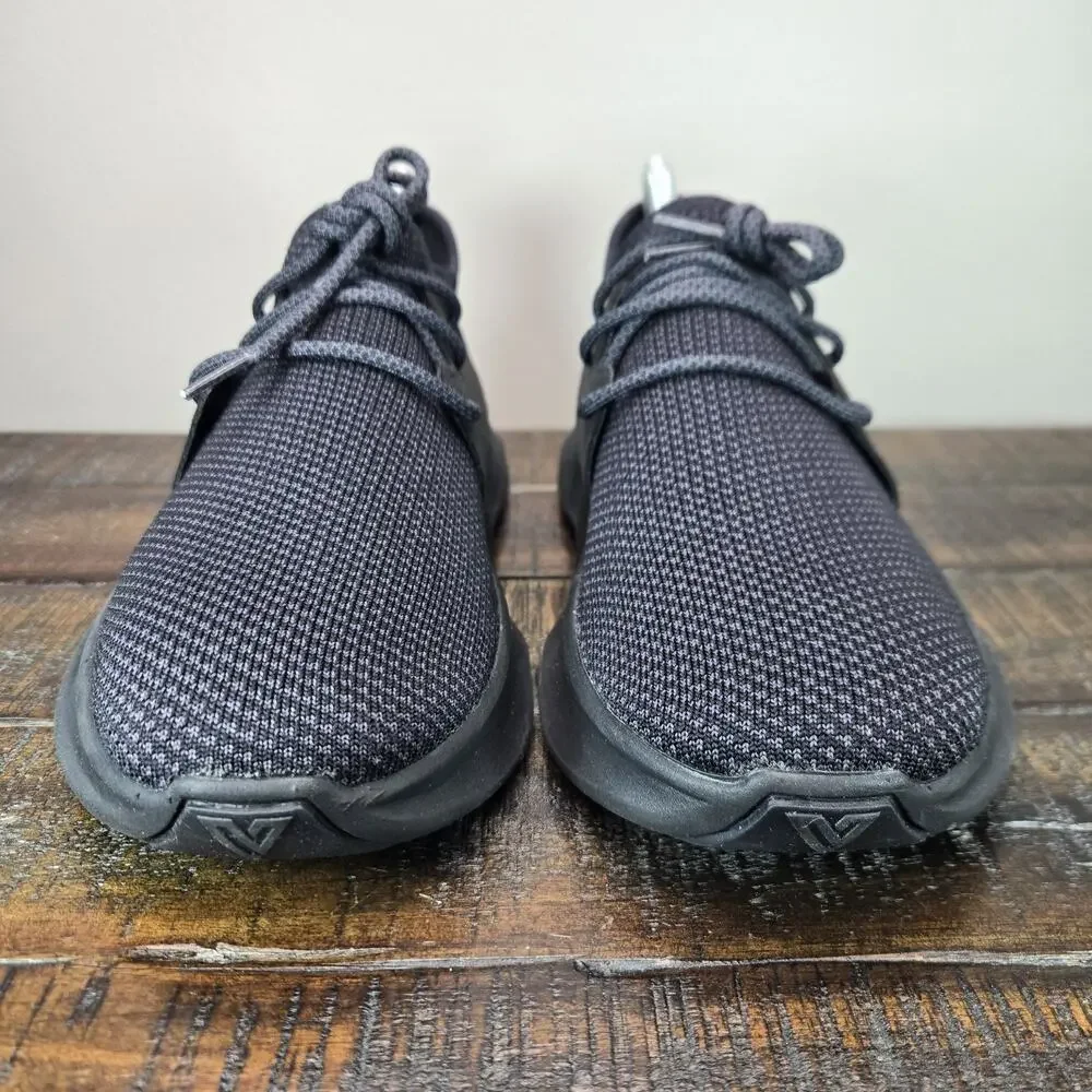 NEW Vessi Everyday Sneaker Mens Size 8 Lace Up Waterproof Shoe Sneaker All Black